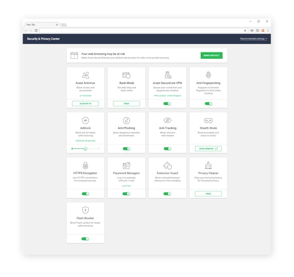 Avast Secure Browser是一个私人安全浏览器，可以让你在上网时保持安全。